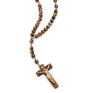 Corde en résine Chapelet Perles Collier de Prière Catholique Croix Béni par le Pape François - Product Image 2