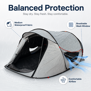 Tente instantanée automatique imperméable anti-UV avec poteaux <span class=keywords><strong>en</strong></span> fibre de verre <span class=keywords><strong>pour</strong></span> les <span class=keywords><strong>vacances</strong></span> <span class=keywords><strong>en</strong></span> <span class=keywords><strong>famille</strong></span>, le <span class=keywords><strong>camping</strong></span> <span class=keywords><strong>en</strong></span> plein air et la plage - Product Image 2