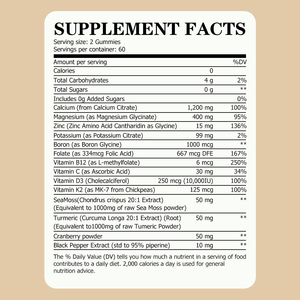 Gomitas de Citrato de Calcio Sin Azúcar de 1200mg con Magnesio, Personalizadas por el Proveedor, para Apoyar la Salud Inmunológica, Suplemento de Calcio - Product Image 2