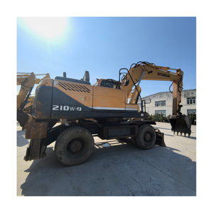 High Quality Original Hyundai 210w-9 Used Wheel Excavator 21 Ton WHEEL EXCAVATOR HYUNDAI 210W -9 on SALE - Product Image 1