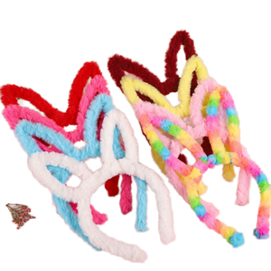 Groothandel Konijn Hoofdband Knipperende Concert Speelgoed Pluche Haarband Met Oor Opzetstukken Party Accessoire - Product Image 1