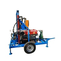Rig de forage de puits d'eau rotatif diesel portable Rancheng avec pompe et moteur, profondeur maximale 150 m, diamètre 300 mm