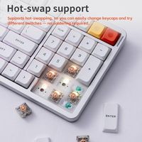 OEM ODM Air100 V3 Wireless Mechanical Keyboard with Multifunctional Knob 99 Keys 100 Low Profile Keyboard For Mac Windows Bluet