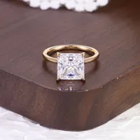 Bague en argent sterling 925 de la marque MuShan, sertie de diamants Moissanite D de 1, 2, 3, 4, 5 ou 6 carats pour femmes, bijoux brevetés MST