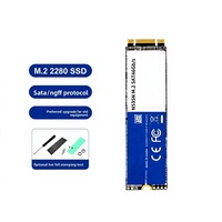 SSD M.2 SATA NGFF 2280 256GB/512GB 500MB/s Baca/400MB/s Tulis Model Desktop Portabel N535N Stok Pabrik