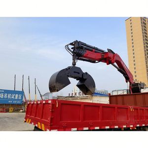 Camion grue à bras pliable Sinotruk Howman 4x2 8 tonnes avec grappin pour la manutention des matériaux - Product Image 6