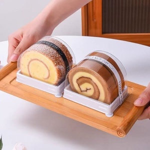 Scatola per Torta Arrotolata, Confezione per Mousse e Pancake, Scatola per Dolci Menglong, Scatola Trasparente a Cupola per Torte Tagliate - Product Image 2