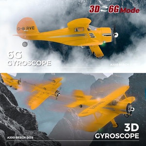 <span class=keywords><strong>Avion</strong></span> RC WLtoys A300 4 canaux Beechcraft <span class=keywords><strong>D</strong></span>-17 avec lumières, moteur brushless 6G/3D, EPP incassable, planeur télécommandé 4CH - Product Image 3