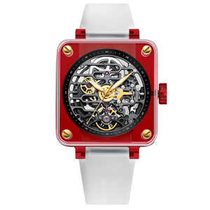 Montre Homme Automatique Mécanique Squelette Saphir OEM Personnalisée Étanche avec Aiguille en Silicone de Hangzhou pour Cadeau du Nouvel An - Product Image 6