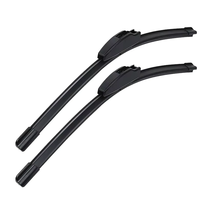 Limpiaparabrisas de coche sin hueso multifunción Bozhi para todas las estaciones, limpiaparabrisas doble suave Universal, 1 pieza para Audi Corolla Rav4
