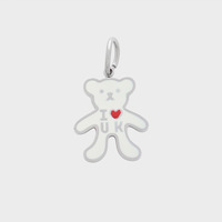 Pendentif drapeau britannique London Bear mignon en acier inoxydable plaqué or 18 carats, breloque de bijoux DIY