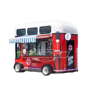 Factory Fast Food Truck 3 Wheeler Piaggio Electric Food tricycle Tuk Cart for Sale