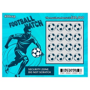 Boletos de Lotería Rasca y Gana de la Europa League, Lotería Deportiva de Fútbol, Tarjetas de Impresión DIY, Boletos de Lotería Rasca y Gana Personalizados - Product Image 3