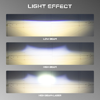 Projecteur de feux antibrouillard/demi-feux universels à double laser bi-LED de 3 pouces haute puissance, longue durée de vie, IP67, VAHID - Vente en gros usine