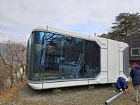 Maison conteneur préfabriquée de luxe en forme de capsule spatiale, type Apple Cabin, pour bureau, appartement et tourisme, 20ft 40ft, directement de l'usine