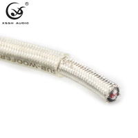 Câbles audio et vidéo XSSH DIY 8mm 4 Core OFC Pure Copper Plated Silver Shield Interconnect Balanced RCA Audio Signal Cable