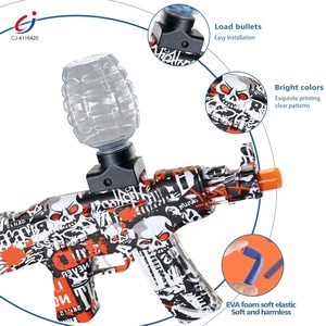 Chengji Hot Bán trẻ em mùa hè ngoài trời chơi 2 trong 1 đồ chơi điện nhựa bóng nước <span class=keywords><strong>AK</strong></span> <span class=keywords><strong>47</strong></span> Súng đồ chơi với đạn bắn - Product Image 5