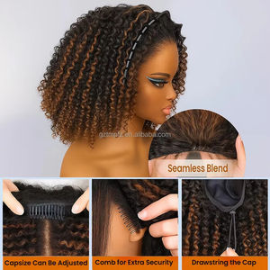 วิกผมหยิกหยักศก1B/30วิกผมคน3 in 1แบบเชือกผูกไร้รอยต่อเปิดครึ่งวิก<span class=keywords><strong>ผม</strong></span>ใส่ไปบ๊อบวิก<span class=keywords><strong>ผม</strong></span>ผู้เริ่ม<span class=keywords><strong>ต</strong></span>้นเป็นมิ<span class=keywords><strong>ต</strong></span>ร - Product Image 4