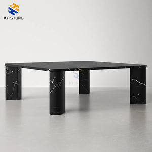 <span class=keywords><strong>Table</strong></span> basse carrée <span class=keywords><strong>de</strong></span> style nordique en marbre fin, pieds en métal légers, <span class=keywords><strong>table</strong></span> centrale peu encombrante pour condo, studio, salon - Product Image 4