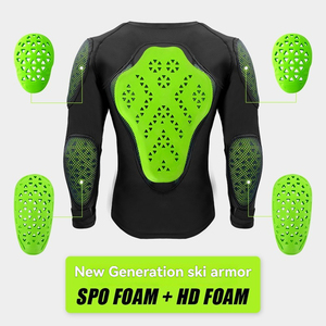 Équipement de Protection Sportive Adulte pour Ski, Moto, Descente, Planche Simple et Double, Protections Épaules et Poitrine, Coudières et Genouillères Flexibles - Product Image 4