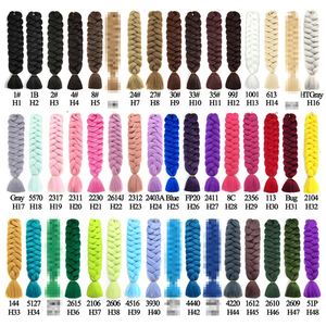 Extensiones de Cabello Sintético de Fibra de Alta Temperatura al por Mayor, Trenzas <span class=keywords><strong>Jumbo</strong></span> Africanas de 82 Pulgadas, Material Crudo Liso Yaki para Trenzar - Product Image 6