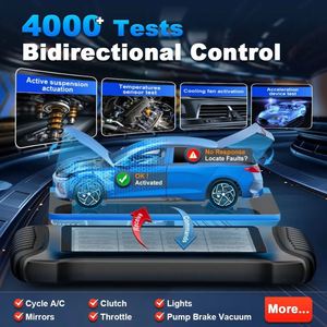 XTOOL IP900BT alat diagnostik sistem nirkabel, alat pengodean ECU pemindai OBD2 dua arah mesin kalibrasi ADAS mobil dengan IMMO - Product Image 3