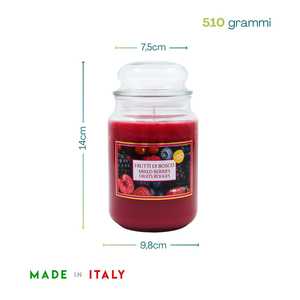 Bougies parfumées en verre 510g, parfum baies mélangées, grand ensemble de bocaux - Product Image 2