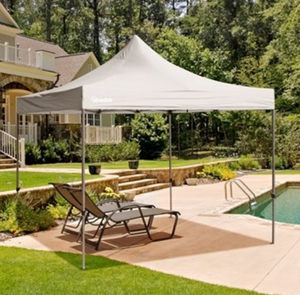 Carpa <span class=keywords><strong>Toldo</strong></span> 3x3 Plegable Reforzada Impermeable Resistente a los Rayos UV con Marco de Acero con Recubrimiento en Polvo Retardante de Llama, Gazebo Pop-Up para Ferias Comerciales - Product Image 1