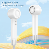 Nouveau sèche-cheveux professionnel 1400W à séchage rapide, 110 000 tr/min, 600 millions d'ions négatifs, pour usage mondial en salon