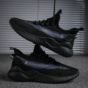 Men's Breathable Mesh Sports Shoes Low <b>Heel</b> Rubber Outsole Casual Walking Style Shoes For Daily Wear - Product Image 3