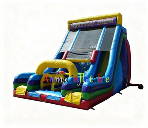 Nouveau <span class=keywords><strong>jeu</strong></span> gonflable d'extérieur pour trois personnes - Parcours d'obstacles - Grand toboggan gonflable d'escalade - Product Image 4