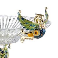 Nouvelle décoration de maison de luxe en émail ou assiette de fruits en cristal de décor de hall d'hôtel