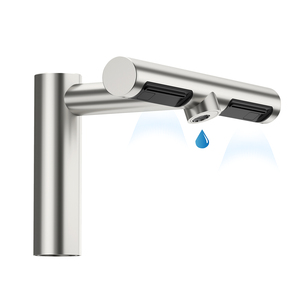 Robinet à capteur 2 en 1 Sèche-mains en acier inoxydable 304 Nickel brossé Robinet automatique - Product Image 1