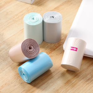 Disposable Flat Mouth Trash Bags S Size Thickened Desktop Garbage Bags For Small <b>Bin</b> Use Colorful Snack Bag Style - Product Image 4