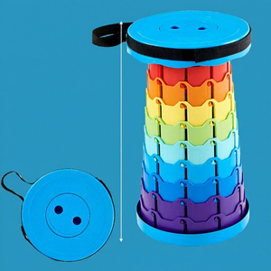 كرسي قابل للطي مقاوم للماء من البولي بروبيلين للاستخدام الخارجي ومقعد تلسكوبي - خفيف الوزن للغاية ومحمول للسفر والصيد - Product Image 6