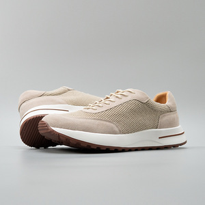 Sand Light - Zapatos Deportivos Casuales de Piel Auténtica con Malla Transpirable y Detalles en Gamuza, con Cordones y Amortiguación, para Hombre, Estilo Veraniego - Product Image 5