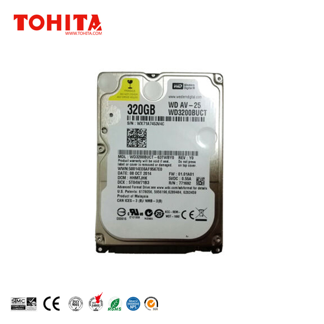 Western Digital HDD Hard Drive 320GB WD AV-25 for Konica Minolta Bizhub C224e C284e TOHITA