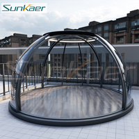 Precio de fábrica mejor calificado Policarbonato Cielo estrellado Techo Cúpula de aluminio Casa PC Casa de burbujas para uso al aire libre Casas Café Restaurante
