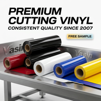 Vinilo Adhesivo Multicolor en Rollo, Lámina Vibrante para Señalización Comercial, Manualidades y Corte, Suministro Directo de Fábrica
