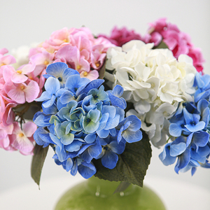Fiori di Ortensia Artificiali in Lattice di Alta Qualità, 35cm, Effetto Realistico, per Decorazioni Natalizie, Hotel e Casa, Stile Hawaiano - Product Image 2