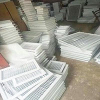 Système de ventilation le plus vendu, grilles de transfert d'air de porte en plastique ABS de haute qualité - Léger, à poser pour usage industriel
