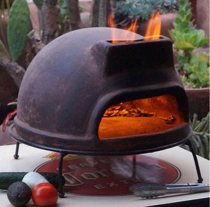 <span class=keywords><strong>Four</strong></span> à pizza en terre cuite au feu de bois de style mexicain avec dispositif de sécurité anti-épuisement <span class=keywords><strong>d</strong></span>'oxygène, <span class=keywords><strong>pierre</strong></span> à pizza de 16 pouces <span class=keywords><strong>pour</strong></span> utilisation en camping en plein air - Product Image 2