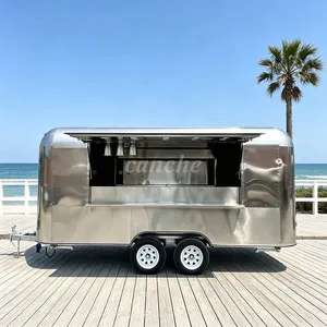 Remolque de Camping Familiar Canche de 4 Metros, Camión de Comida Móvil para Café y Helados con Certificación CE - Product Image 1