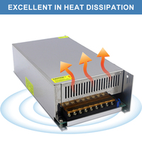 ESann Vente Directe Alimentation à découpage AC 100V-240V vers DC 24V 30A 720W Transformateur AC/DC avec Protection contre les surtensions et les surcharges