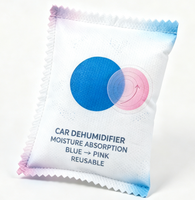 Sac déshumidificateur de voiture en gel de silice 200g pour micro-ondes avec changement de couleur