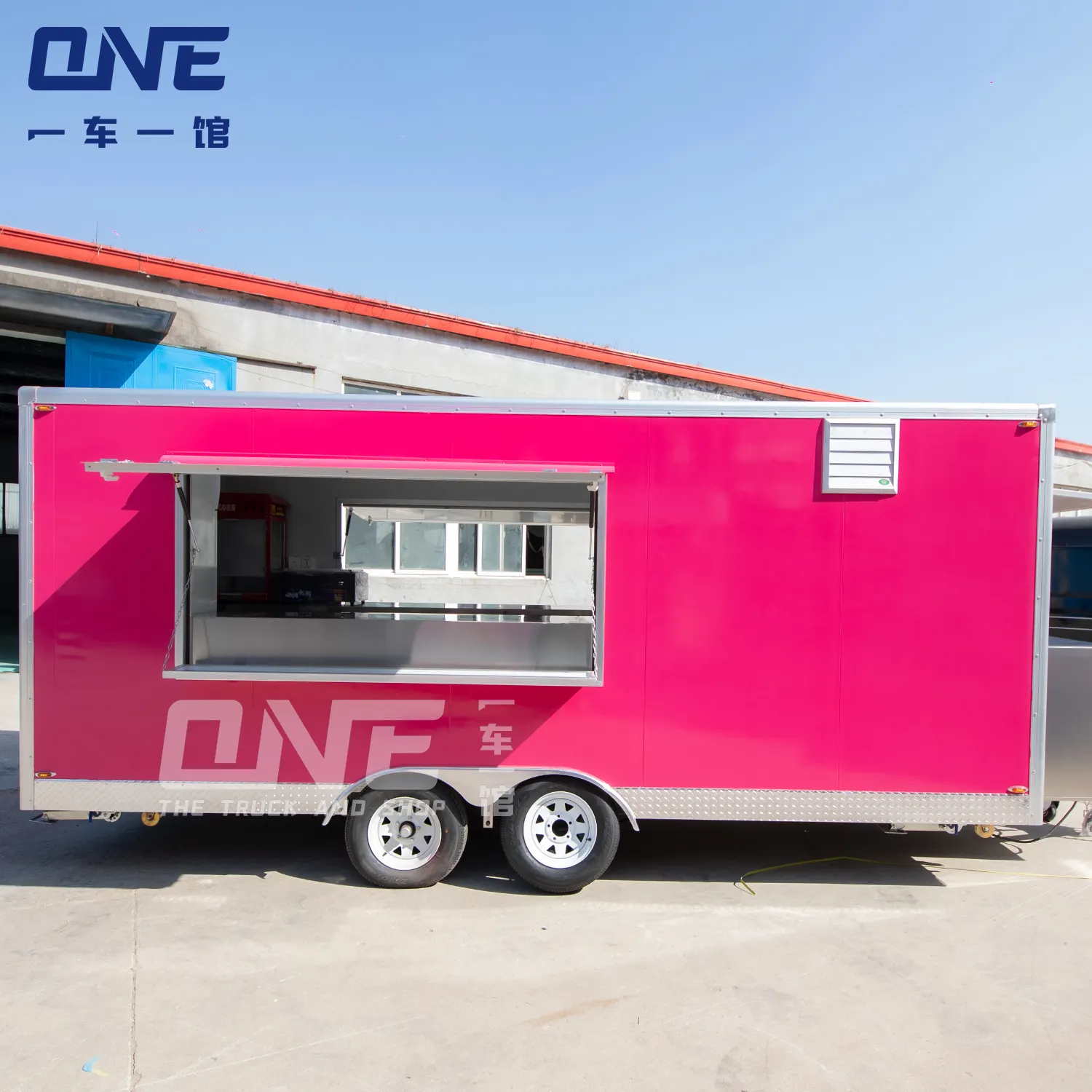 mobile salon food truck pink hot dog stand mobile kitchen ice cream kiosk hot dog cart with grill and deep fryer food trailer