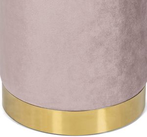 Functional Modern Space Saving Velvet Pouf Round Green Fabric <b>Storage</b> Bench Ottoman <b>Stool</b> for Bedroom Apartment - Product Image 6