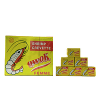 Cubes d'assaisonnement pour crevettes de marques africaines célèbres, cubes de bouillon de crevettes