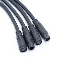 Connecteur de câble d'alimentation haute fréquence M10 étanche pour trottinette, 2 à 10 conducteurs, prise femelle en cuivre, connexion mâle pour trottinette