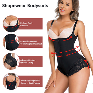 <span class=keywords><strong>Traje</strong></span> <span class=keywords><strong>de</strong></span> <span class=keywords><strong>cuerpo</strong></span> <span class=keywords><strong>de</strong></span> cintura arrebatada con cremallera frontal <span class=keywords><strong>de</strong></span> encaje, mono <span class=keywords><strong>de</strong></span> <span class=keywords><strong>látex</strong></span> Sexy, fabricante <span class=keywords><strong>de</strong></span> ropa moldeadora <span class=keywords><strong>de</strong></span> estómago plano - Product Image 5
